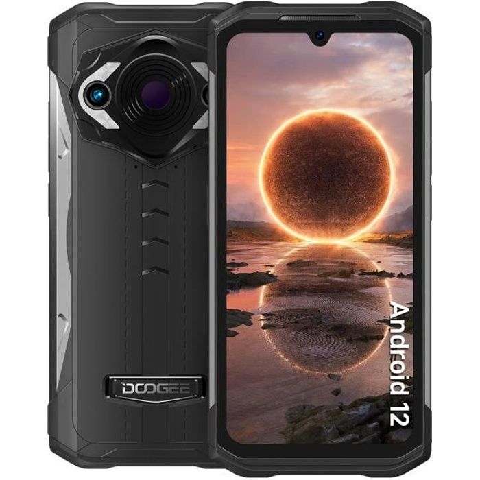 Telephone portable Incassable DOOGEE S98PRO 8Go RAM+256Go ROM Smartphone Caméra thermique 6,3'' Écran HD Android 12.0 IP68 - Noir