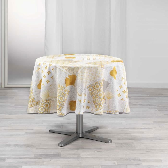 CDaffaires nappe ronde (0) 180 cm polyester imprime festine