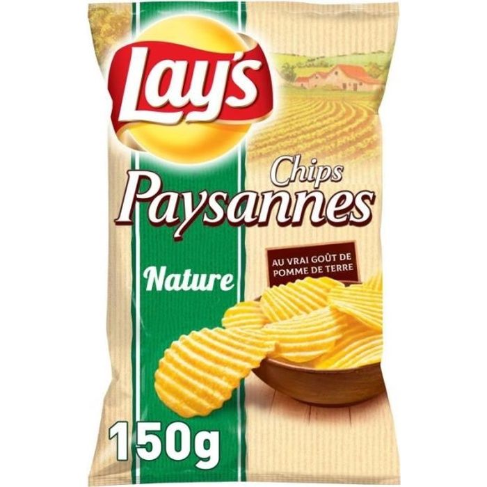 LAY'S - Chips Paysannes Le 150G - Lot De 4