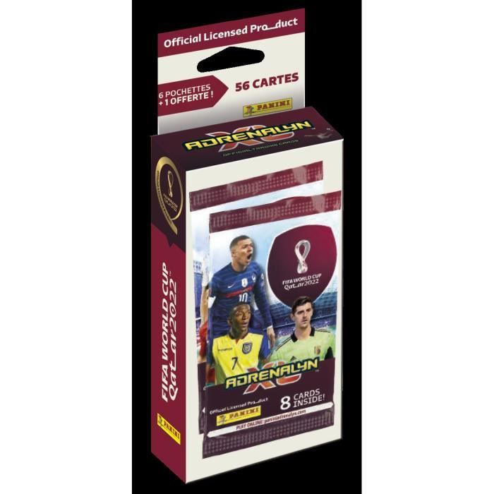 Cartes blister de 6 pochettes + 1 pochette offerte à collectionner PANINI - World cup trading cards game 2022