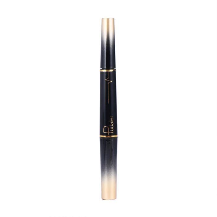 1pc rouge à lèvres mat à double extrémité lèvre brute bâton à crayon pour dames GLOSS
