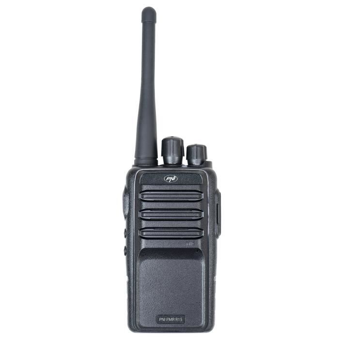 Station radio portable professionnelle PNI PMR R15 0.5W, ASQ, TOT, moniteur, programmable, batterie 1200mAh
