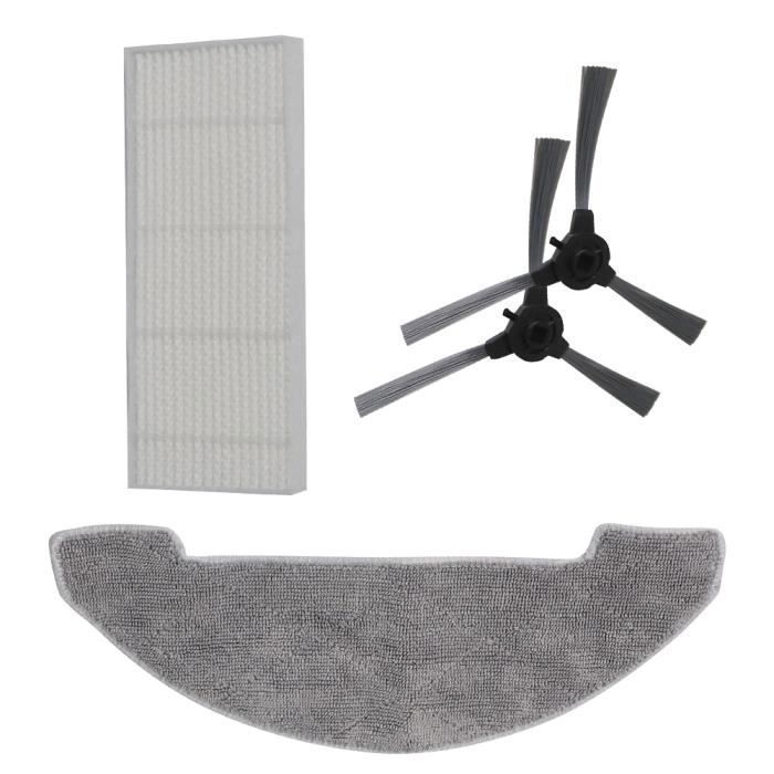 PROSCENIC - Kit d'accessoires(2 brosses latérales + 1 lavette + 1 filtre HEPA) pour Aspirateur robot 850P/850T