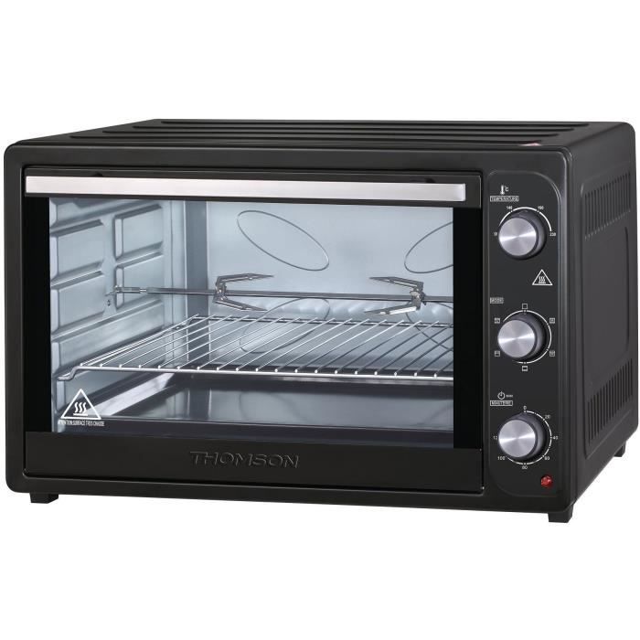 THOMSON THEO20100MCB Four électrique Four multifonction 100L - 2200 W - Convection naturelle - Chaleur tournante - Noir
