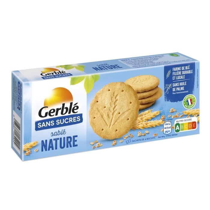 Gerblé Sans Sucres Sablé Nature 132g