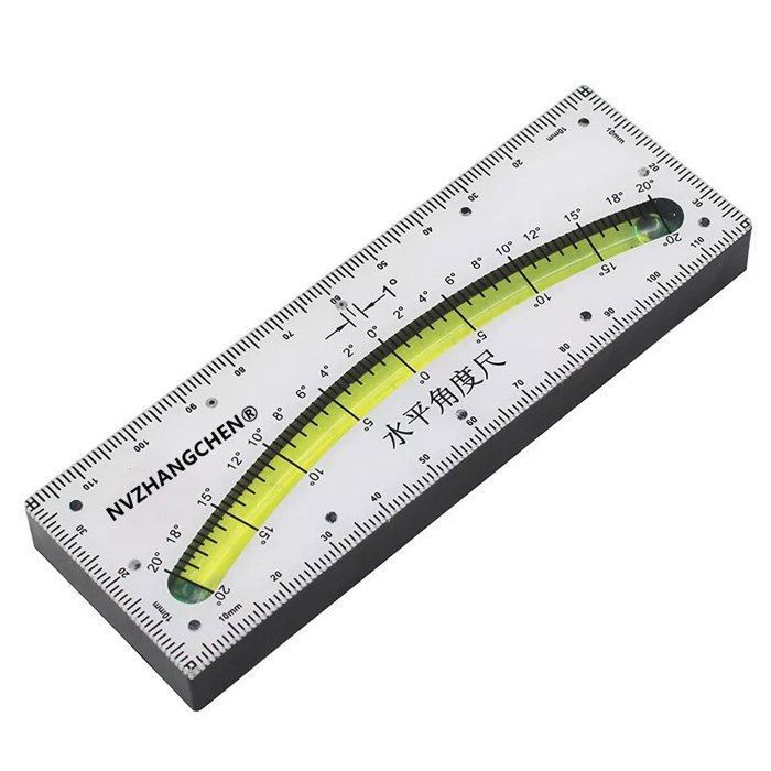 Règle Mécanique Niveau à Bulle Métal Haute Précision - Outil Mesure Argenté 85mm