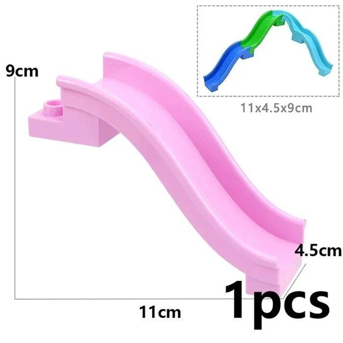 Grands blocs de construction pour enfants,toboggan,balançoire ...