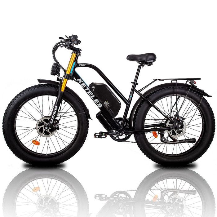 Vélo électrique Keteles XF4000 Bleu 2000w Double moteurs 23AH batterie 26\