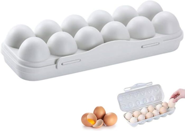 Garde Manger Boite A Oeufs En Plastique, Stockage D'oeufs Avec Couvercle, Organiseur Rangement Frigo
