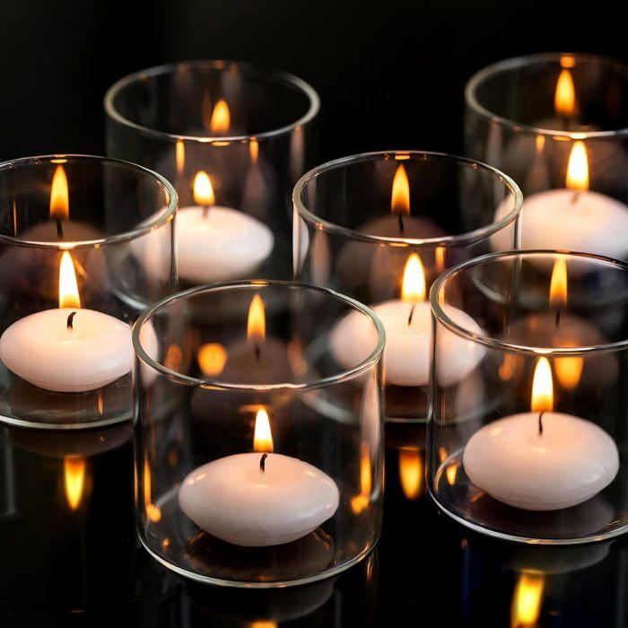 Blister De 4 Bougies Yeux Flottantes 5x5 Cm