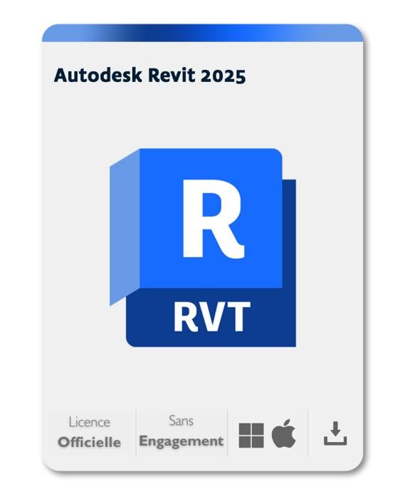 Logiciel – Autodesk – Revit 2025 – Licence Officielle – Multilingue – Téléchargement