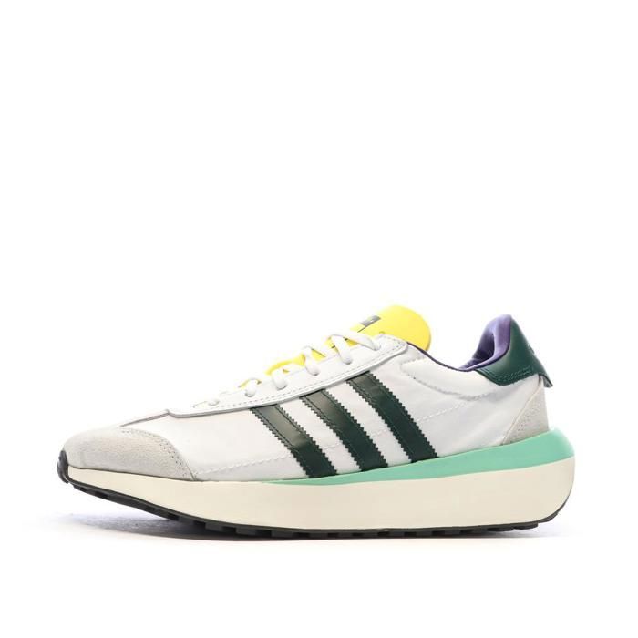 Adidas Baskets Blanches/Jaune Homme Adidas Country