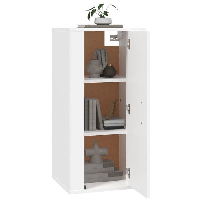 Armoire murale TV - mango - Blanc 40x34 5x80 cm M4615