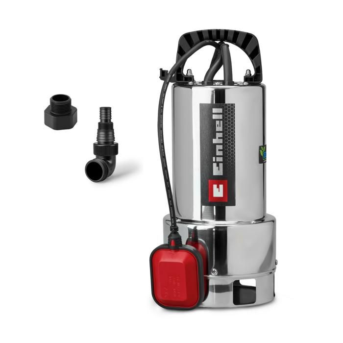 Einhell Pompe d’évacuation pour eaux chargées GC DP 7035 N ECO PLUS débit 19 000 /h hauteur de refoul. max. 8