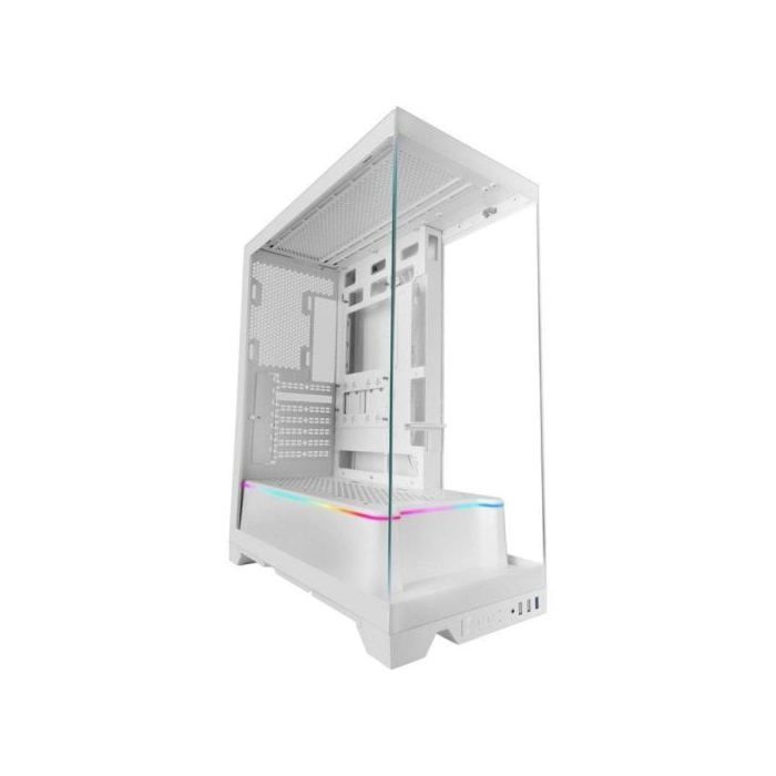 Caja Mars Gaming MC-PRISMA Triple Cristal ARGB Blanco Semitorre ATX