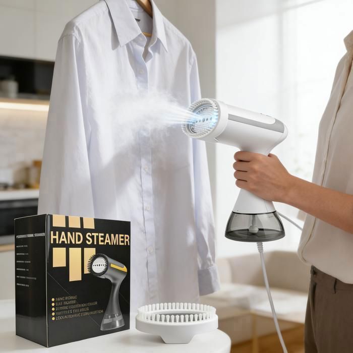 Défroisseur Vapeur Vertical Puissant 1500W Chauffage Rapide 20s Réservoir 350ml Niveau dEau Visible Anti-Goutte Range-Voyage