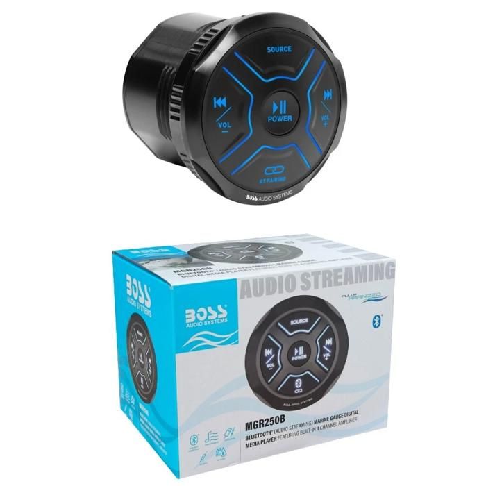 1 BOSS AUDIO SYSTEMS MGR250B lettore waterproof con bluetooth integrato barca | UK 1 BOSS AUDIO SYSTEMS MGR250B lettore waterproof con bluetooth integrato barca | UK