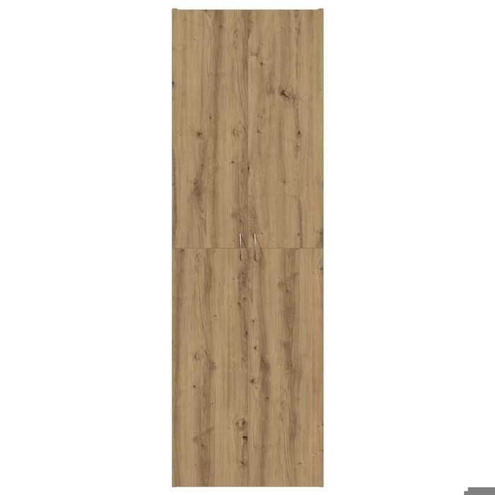 Buffet haut durable - vidaXL - bois dingénierie - chêne artisanal - 60 x 32 x 190 cm - résistante à lhumidité - Capacité 60 kg ziz