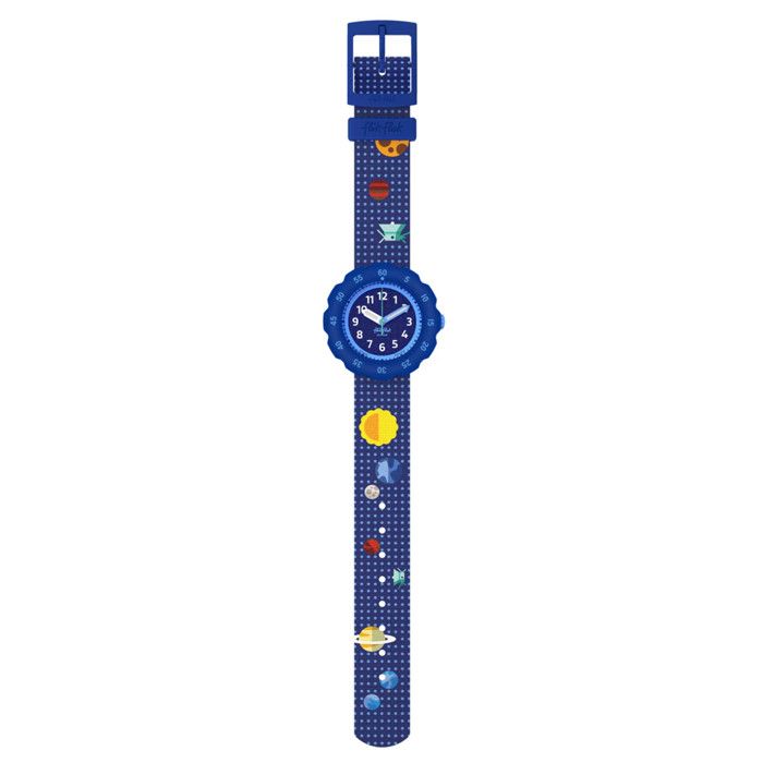 Montre garçon - FLIK FLAK - SOLAR UNIVERSE FPSP081 - Lunette tournante - Détails phosphorescents - Boîtier 34 75 mm