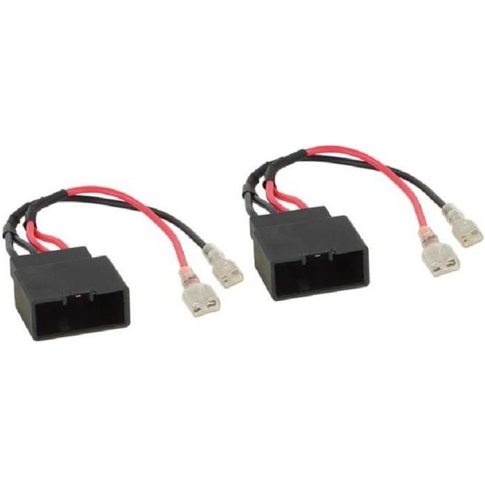 2 Cables Adaptateurs Haut-parleur Compatible Avec Audi Ford Landrover Mercedes Opel Renault Seat Skoda 211933