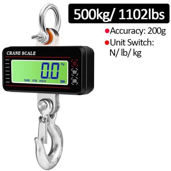 ZKLGS Balance Suspendue Électronique, Balance numérique LCD 0.05-500kg