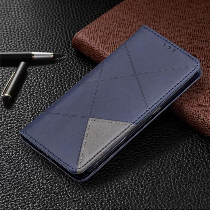 Étui Portefeuille En Cuir Pour IPhone 14 - 6 Emplacements Cartes, Poche Zippée, Support Intégré Et Dragonne