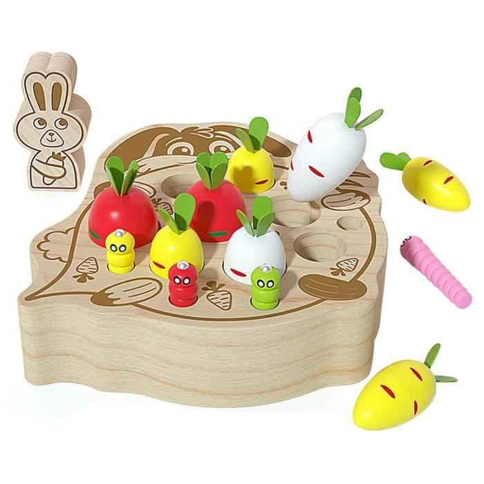 Jeux Magnetique Enfant Labyrinthe Magnétique En Bois Montessori - Jouet Éducatif Pour Motricité Fine, Enfants 3-6 Ans Labyrinthe Aimanté Maternelle