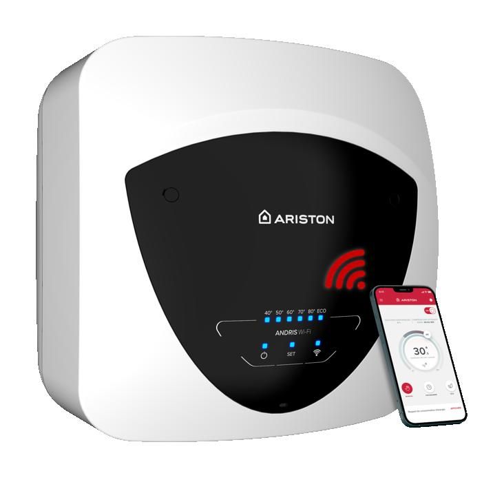 Chauffe eau électrique Ariston ANDRIS ELITE WIFI Sous évier 13% d’Economies d’Energie