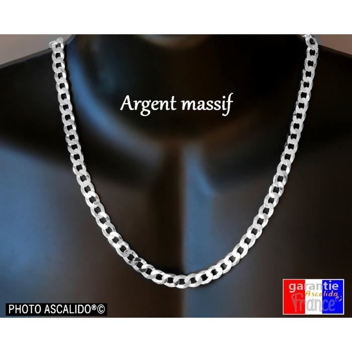 collier homme argent 55cm collier homme argent 55cm