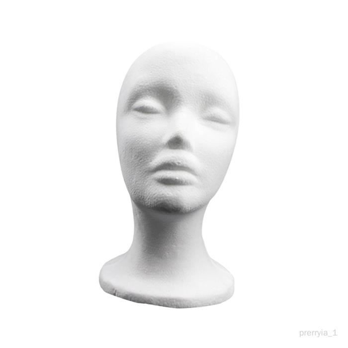 Tête De Mannequin Décorative En Verre Recyclé - Support Pour Casquettes, Casques, Accessoires, Style Crâne
