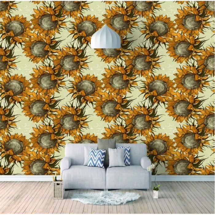 Papier peint fleurs noir et blanc moderne – Le monde du papier peint
