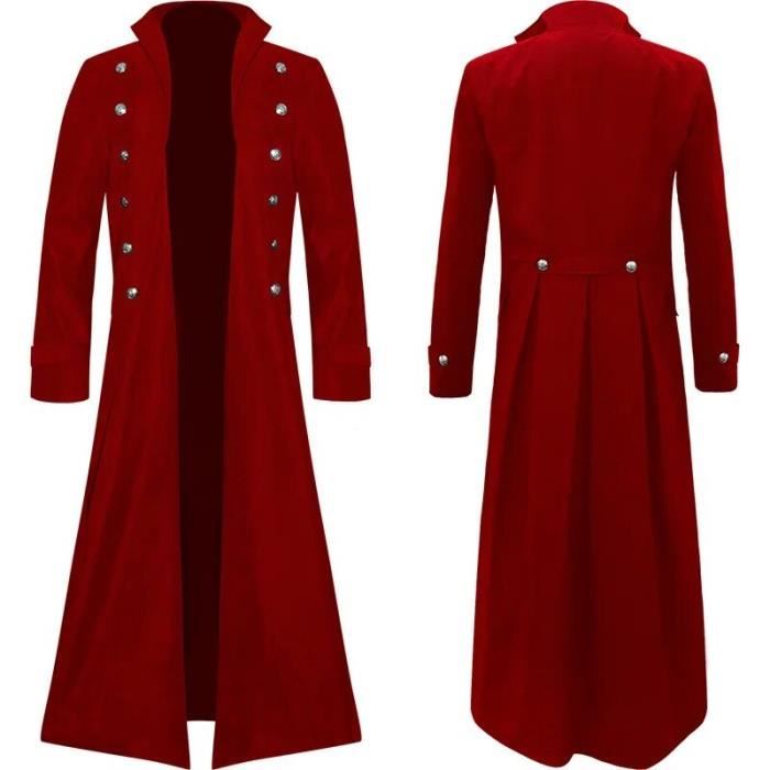 Manteau long rouge homme hotsell