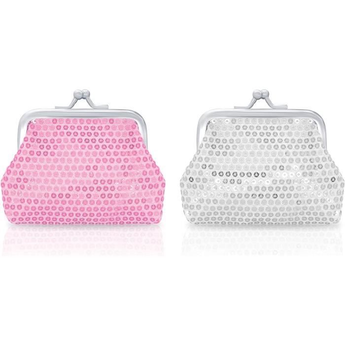 Healvian Lot De 2 Porte-Monnaie À Paillettes Petites