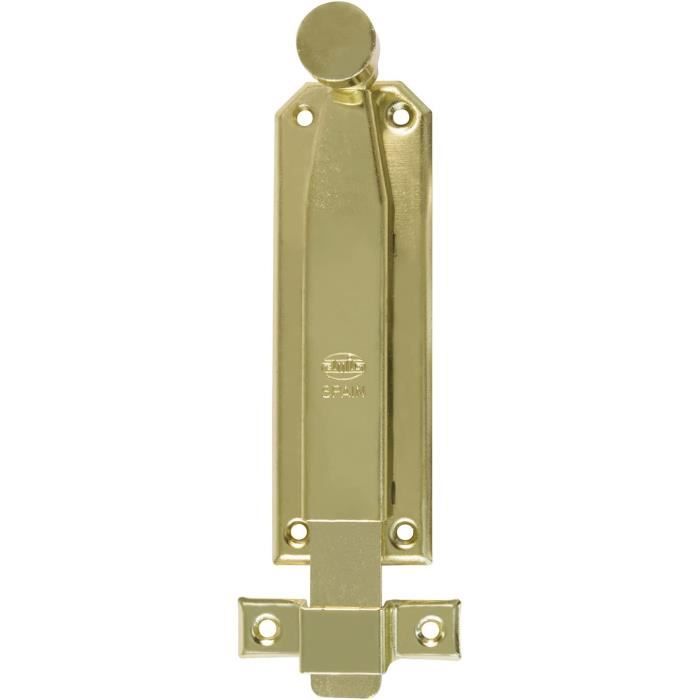 Amig - Goupille De Suspension Pour Portes Mod.501 | Loquet De Sécurité Pour Fermeture Horizontale Ou Verticale | En Aluminium Avec Finition Argentée | Dimensions : 150 X 30 Mm | Comprend Des Sangles