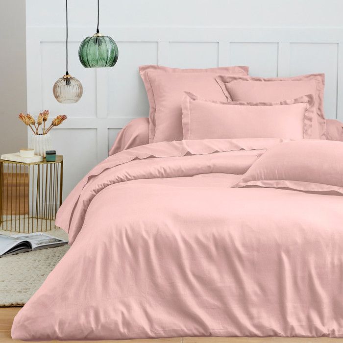 Housse de couette 260 x 240 cm Prémium pour lit 2 places King Size - Prémium Rose Dragée Housse de couette 260 x 240 cm Prémium pour lit 2 places King Size - Prémium Rose Dragée