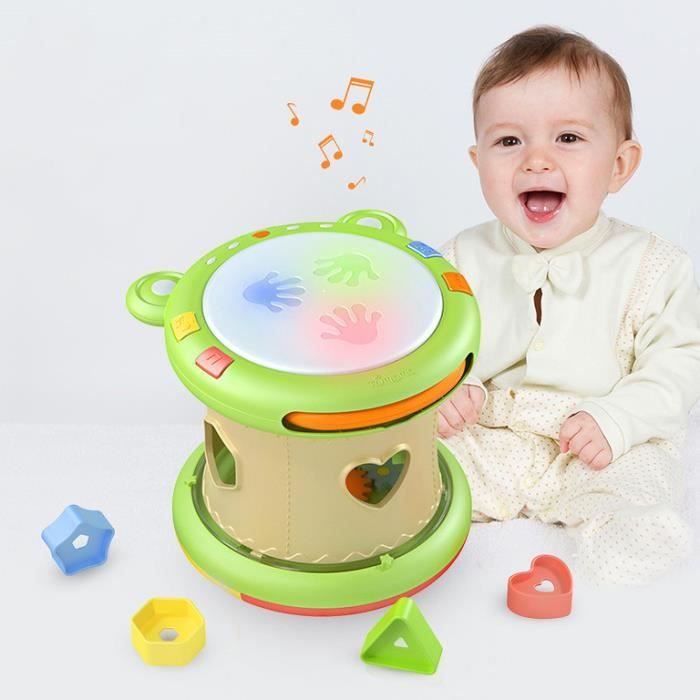 Jouets Musicaux Bebe Tambourin Instruments De Musique Pour Enfants Tapotant Tambour Jouets Pour Bebe 6 12 Mois Jouets Educatifs Cdiscount Jeux Jouets