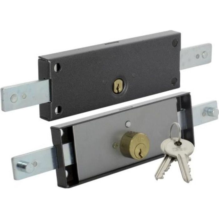 Serrure A Tringles Pour Porte De Garage Et Rideau Metallique A Cylindre Rond Achat Vente Serrure Barillet Serrure A Tringles Pour Porte Cdiscount