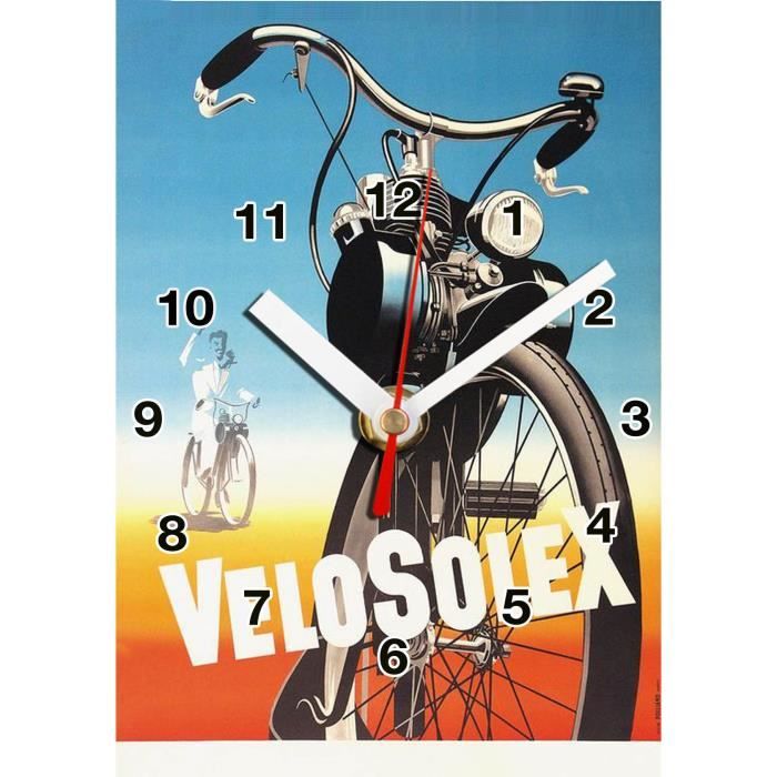 Pub Retro Vintage Velo Solex En Horloge Murale 01m Achat Vente Horloge Pendule Cdiscount