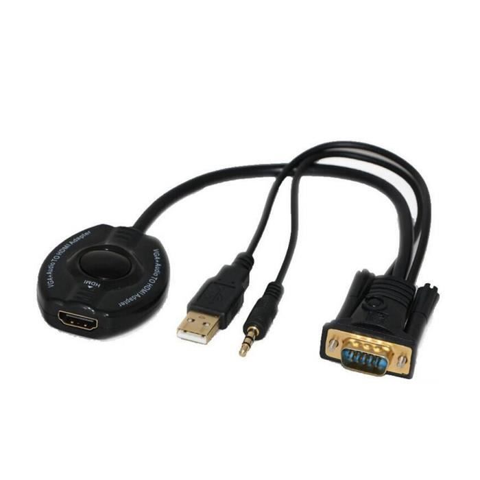 Convertisseur VGA vers RCA/S-Video/VGA de Global Tone - 02510