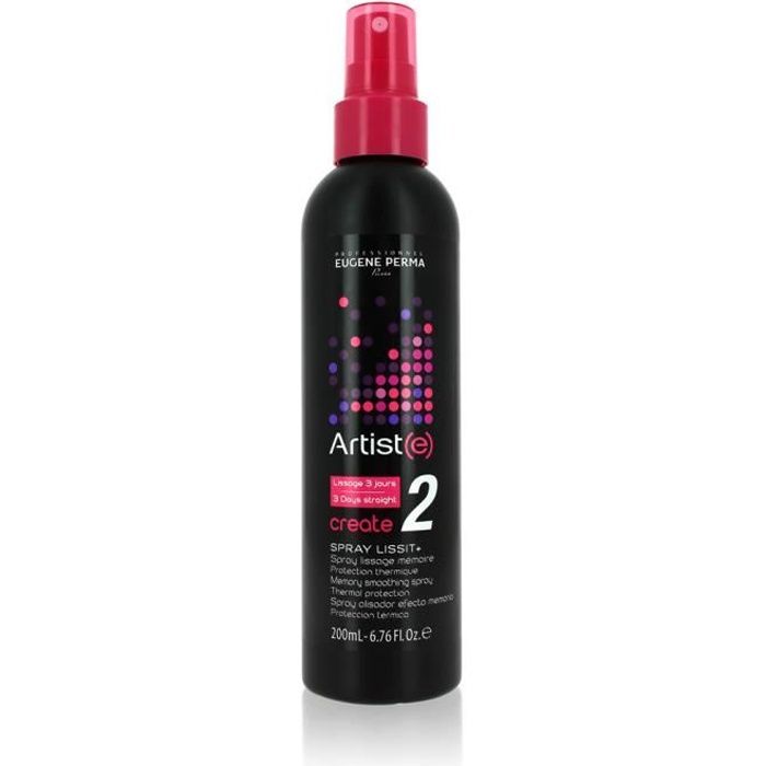 Artist Lissit Glätteisenspray – 3-Tage-Glätte Mit Thermoschutz, 200 Ml, Für Glatte Haare Ohne Ausspülen