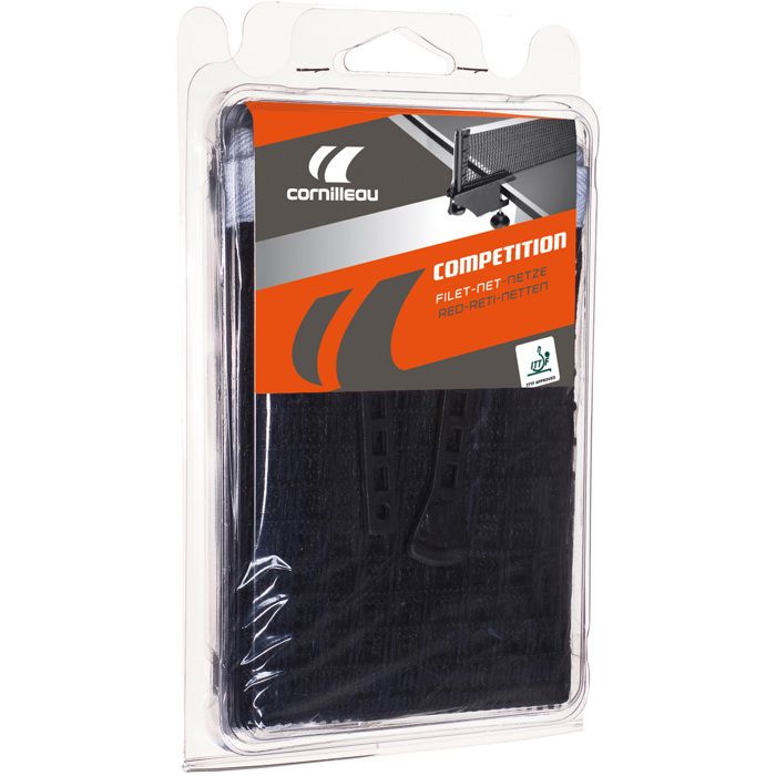 Filet De Ping-pong Cornilleau Advance – 180 Cm, Polyéthylène Noir – Pour Tennis De Table, Résistant, Fixations Incluses