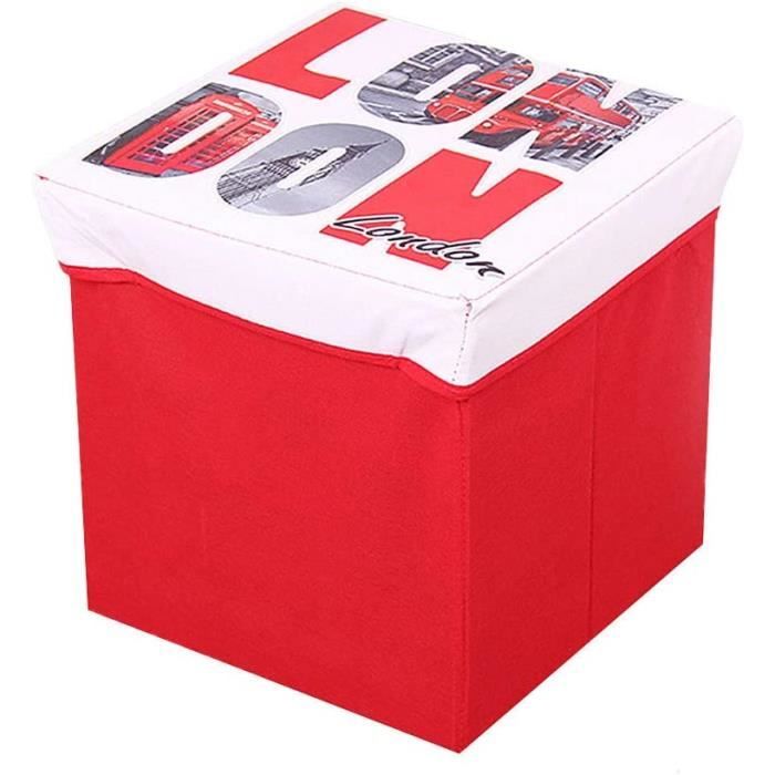 Banc Coffre Rangement BRIAN & DANY – Pouf Gris Clair 76x38x38 Cm, Pieds Bois, Charge 150 Kg