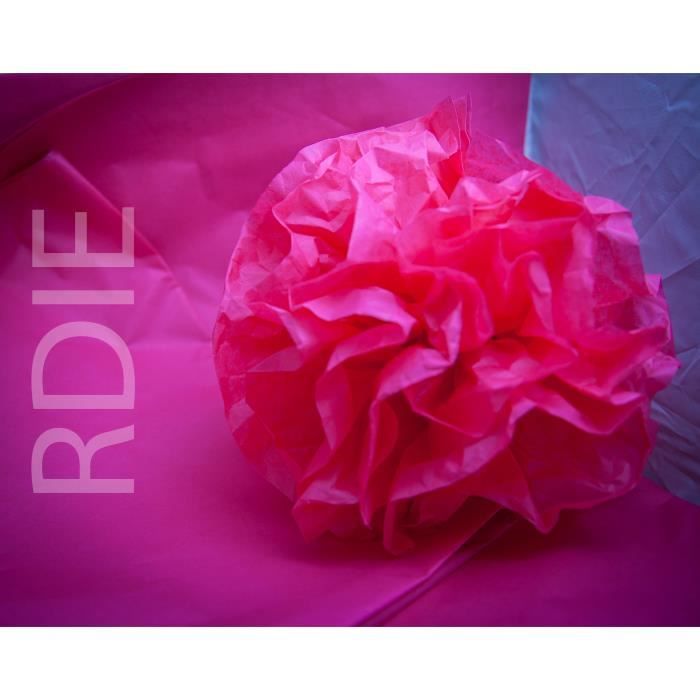 50x75cm 48 feuilles de papier de soie Cyclamen 18 grs