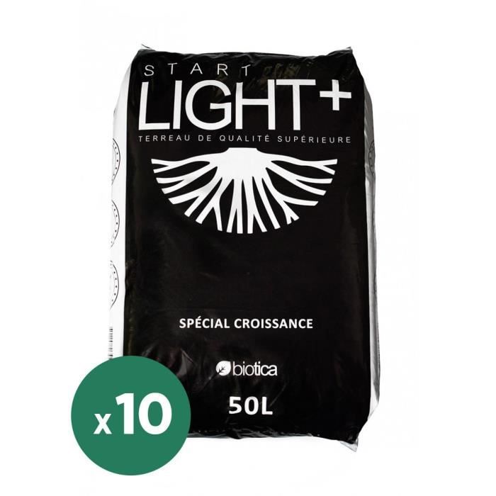 Terreau Start Light + 50L - BIOTICA - 10 Sacs de Terreaux