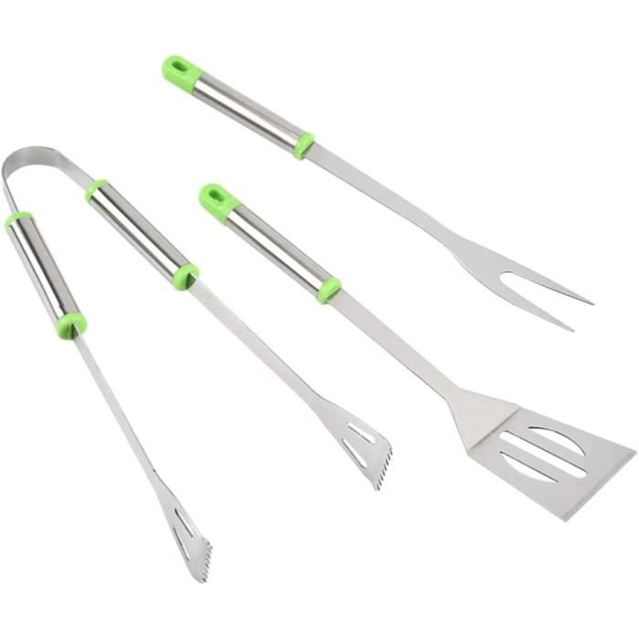 Haooryx Lot 3 Outils Barbecue Inox – Pince, Fourchette, Spatule "Best Papa Ever" – Cadeau Fête Des Pères Idéal Pour Grill Master