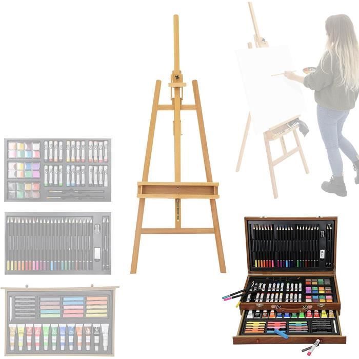 Support Chevalet Réglable Pour Tablet, Livre, Photo - Pliable - Noir - Angle Ajustable 160° - Taille 7.5x5.5 Pouces