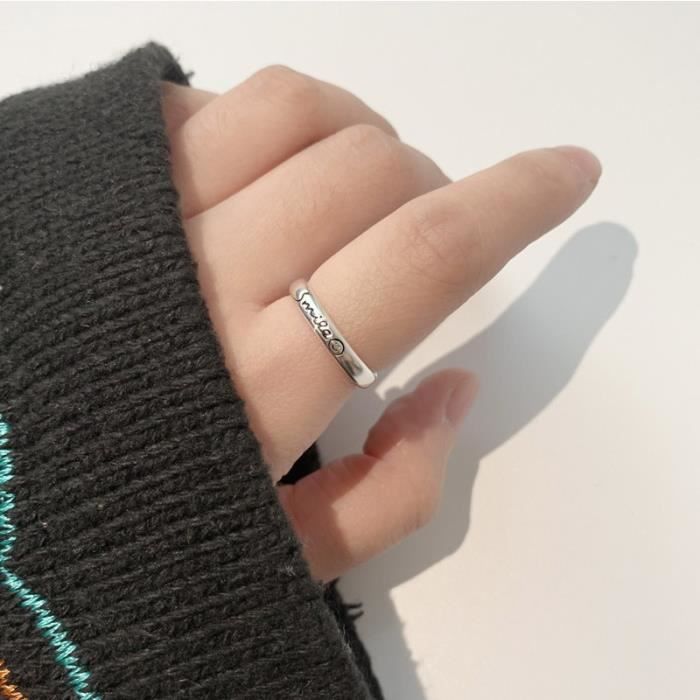 Bague Fine en argent Sterling 925 pour femmes petite bague ajustable a ouverture bijoux 1084 Achat Vente bracelet gourmette Bague Fine en argent Sterling Femme Argent Argente Cd