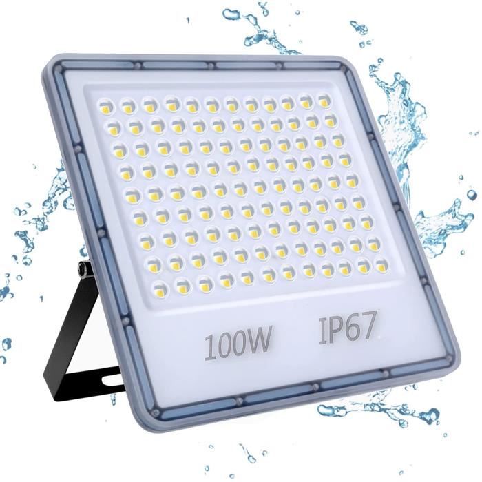 Projecteur LED extérieur 100W lumière blanc froid - Digitec -  57/FL8-LED-100W/WH