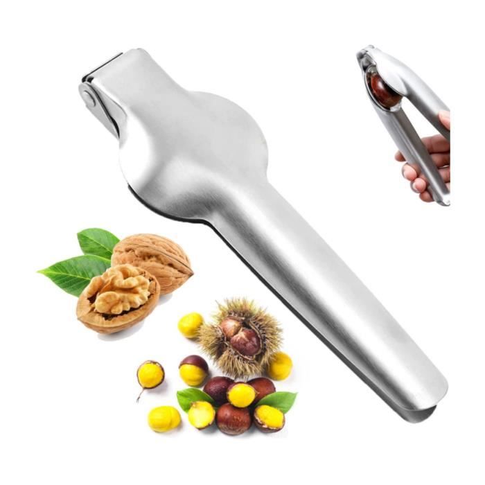 Pince à Châtaignes Inox - Ouvre Noix Multifonction, Design Levier, Sûr Et Durable