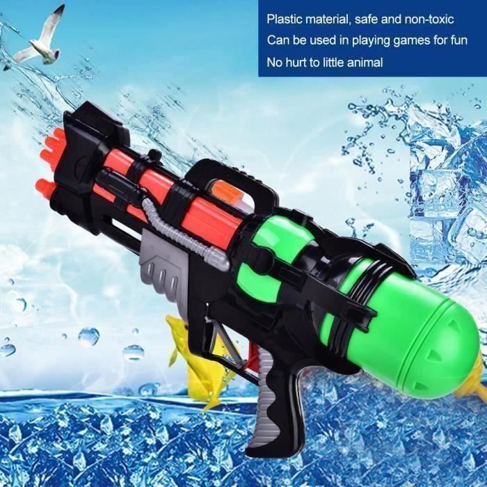 Pistolet à eau 1 jet - L 41,8 x l 19,5 x H 8 cm - Plastique - Modèle Pistolet à eau 1 jet - L 41,8 x l 19,5 x H 8 cm - Plastique - Modèle